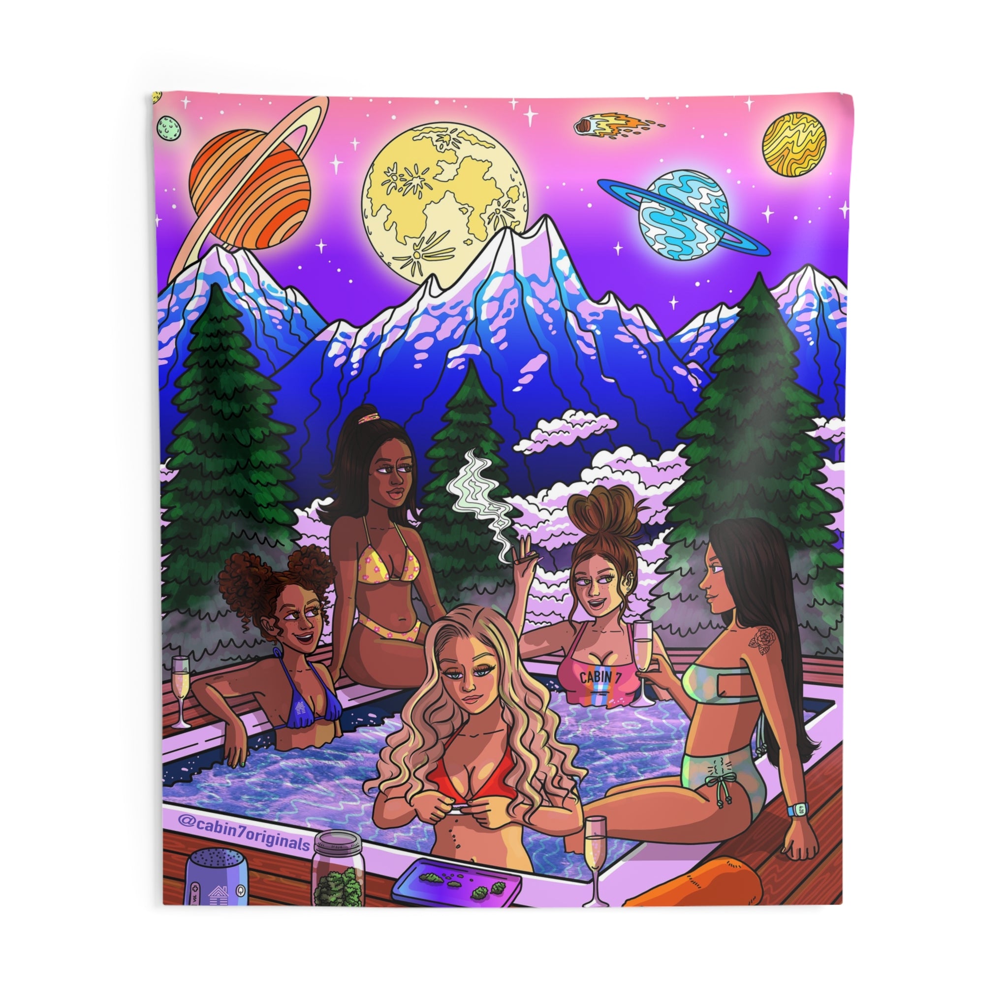 "Jacuzzi" Wall Tapestry