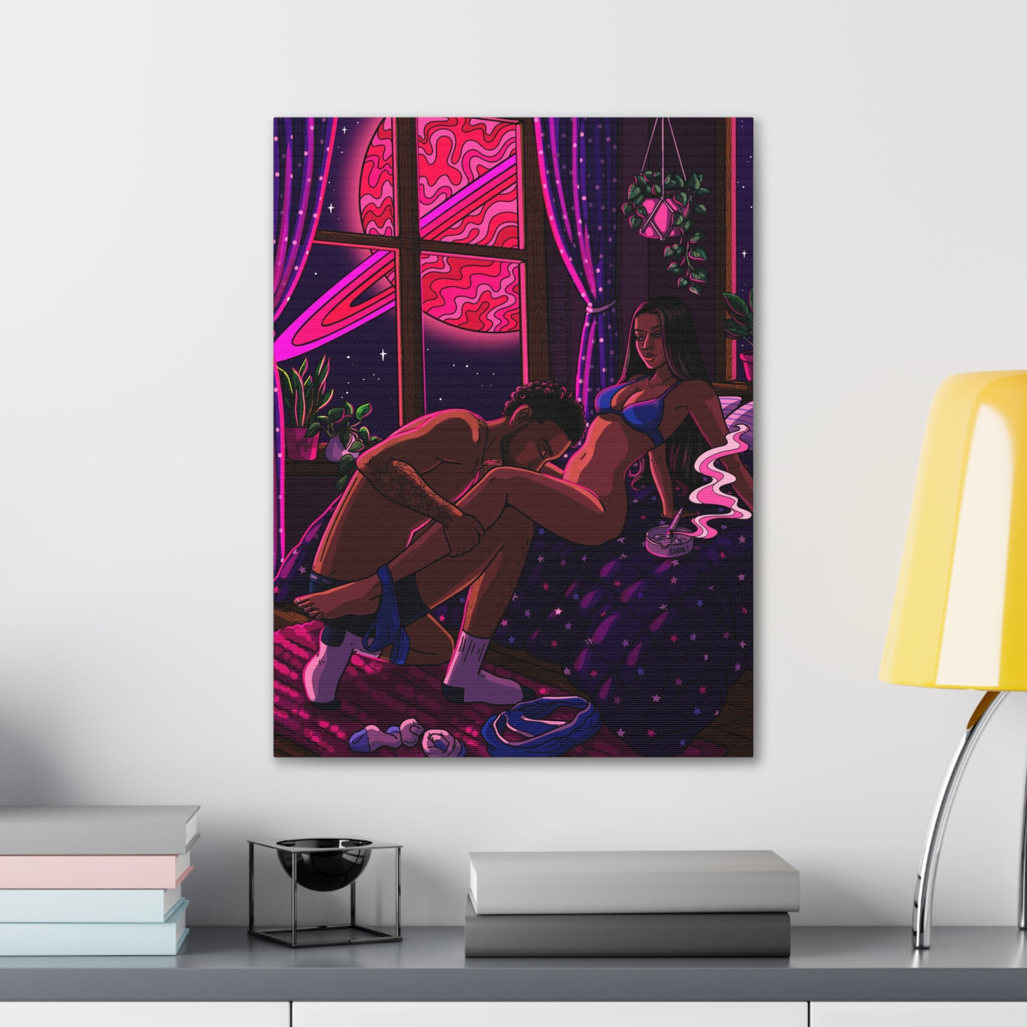 "Fuschia Fire" Canvas Print