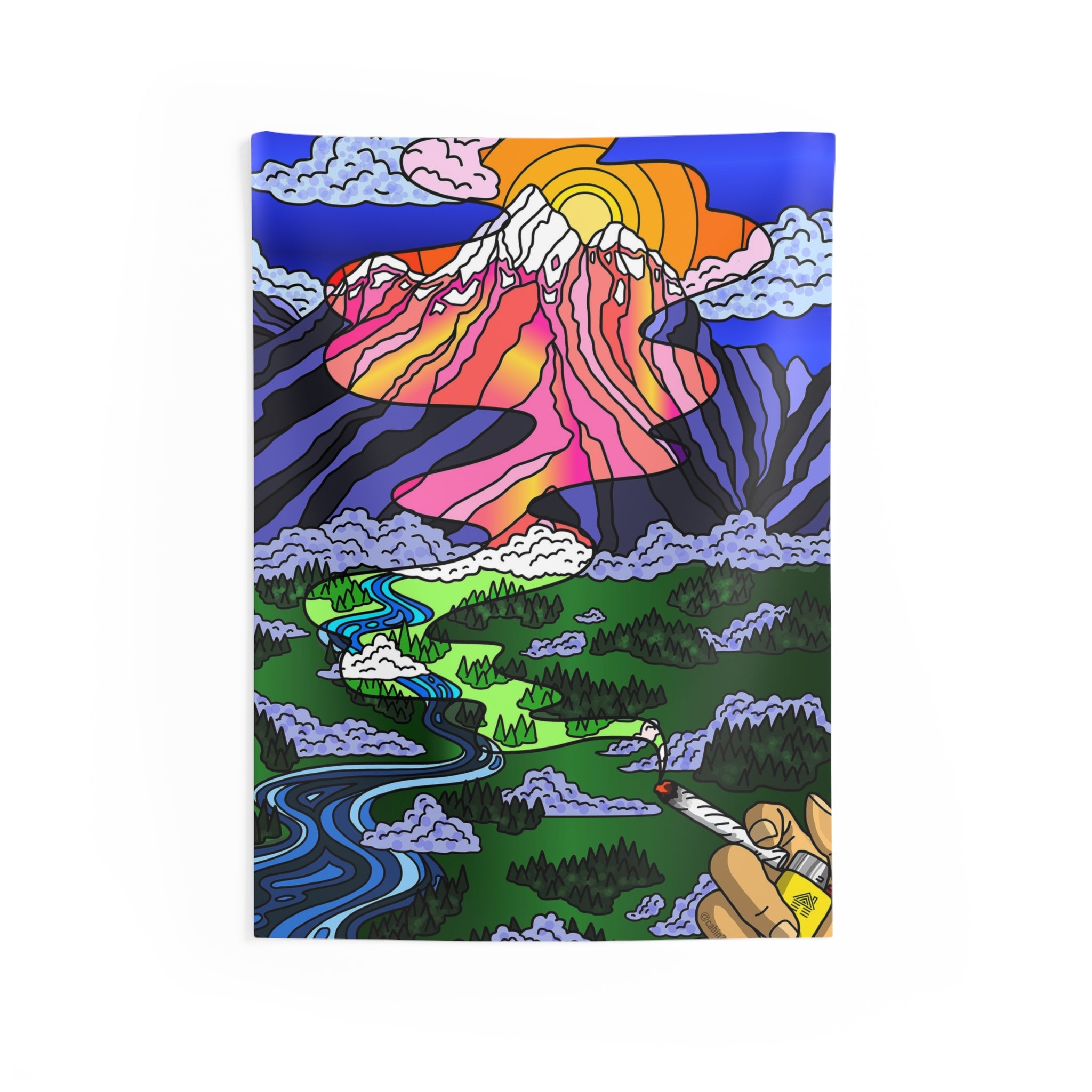 "Medicated Perspective (Version 2)" Wall Tapestry