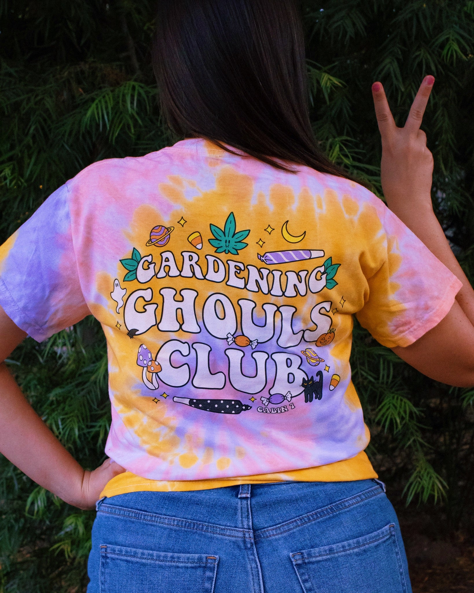 Gardening Ghouls Club Tie Dye T-Shirt