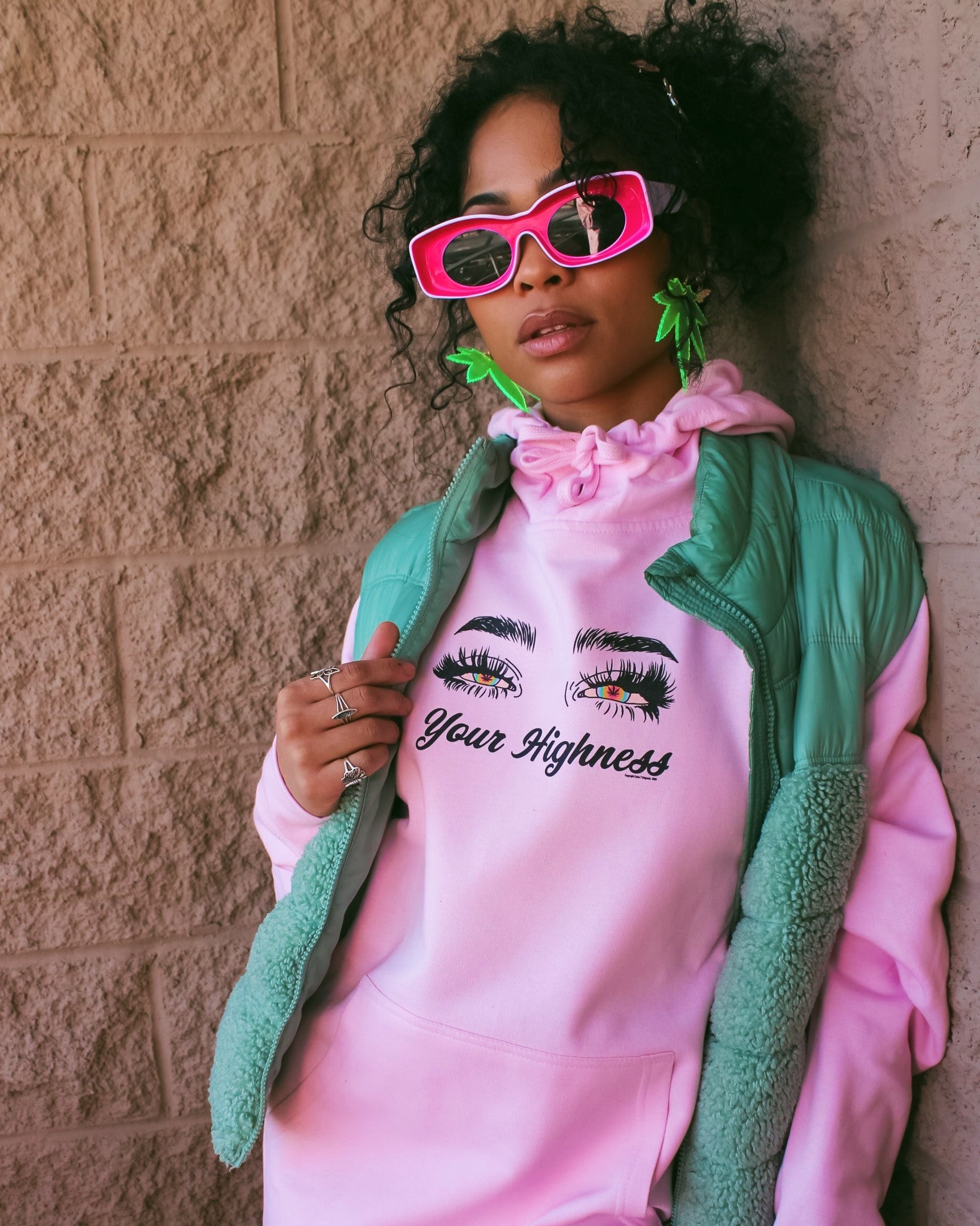 Your Highness Hoodie - Baby Pink