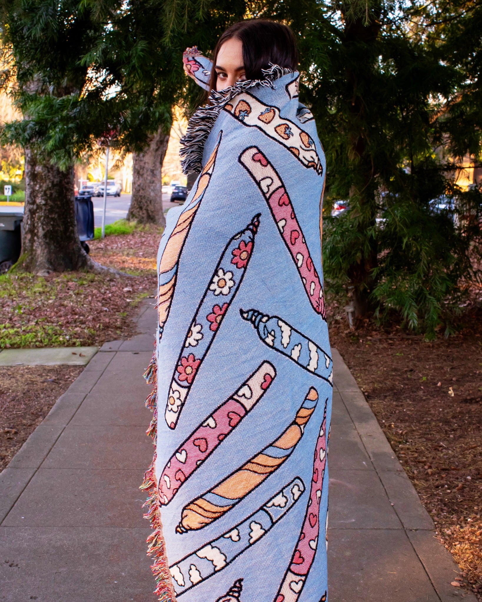 Pretty Pre-Rolls Woven Blanket