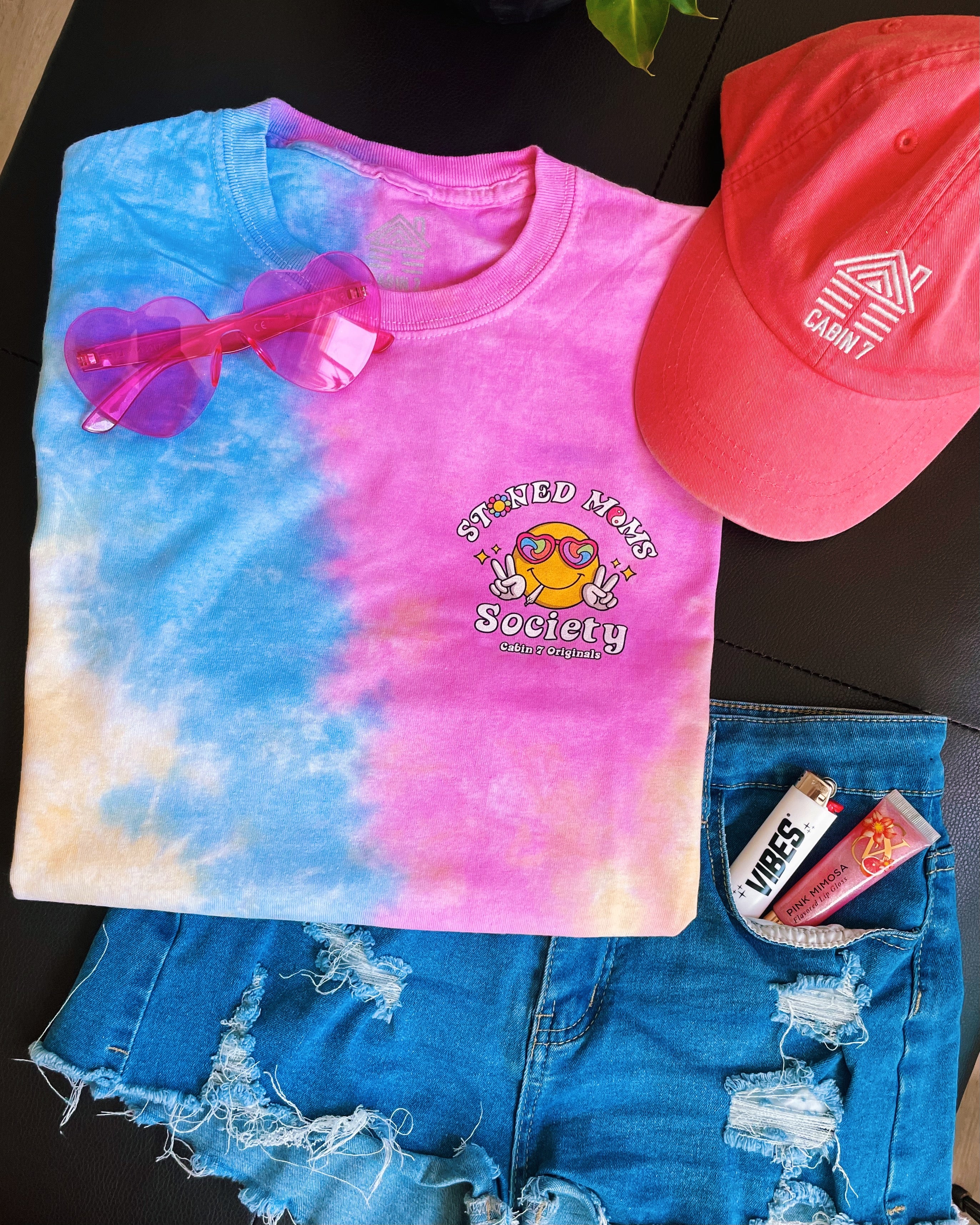 Stoned Moms Society Tie Dye T-Shirt