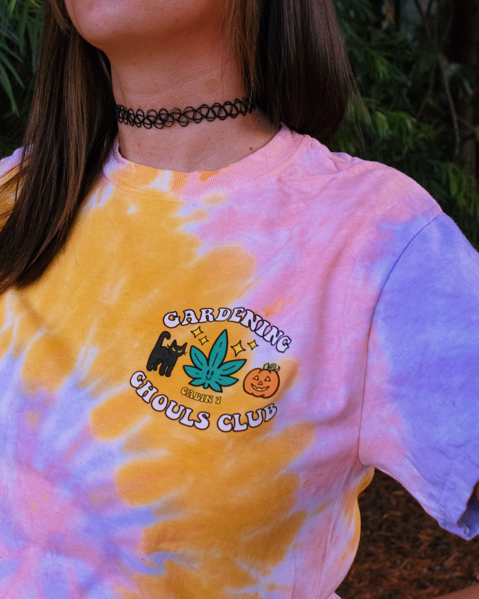 Gardening Ghouls Club Tie Dye T-Shirt