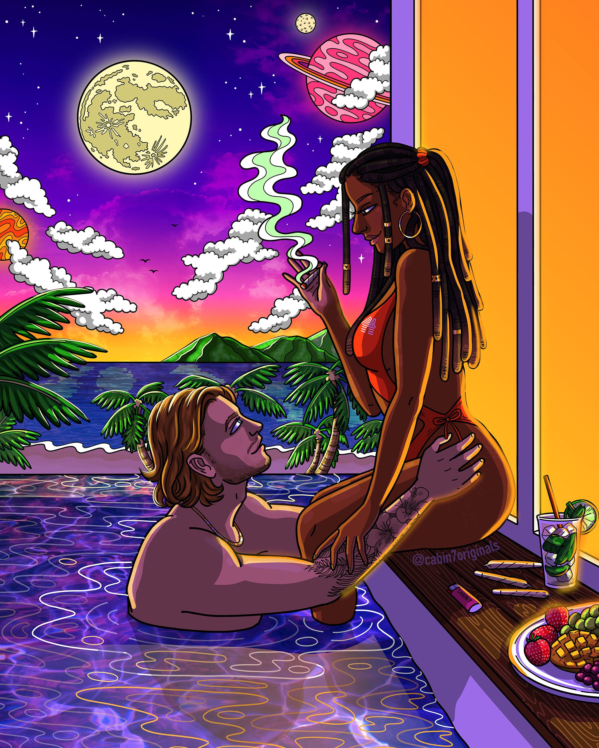 "Baecation" Poster Print