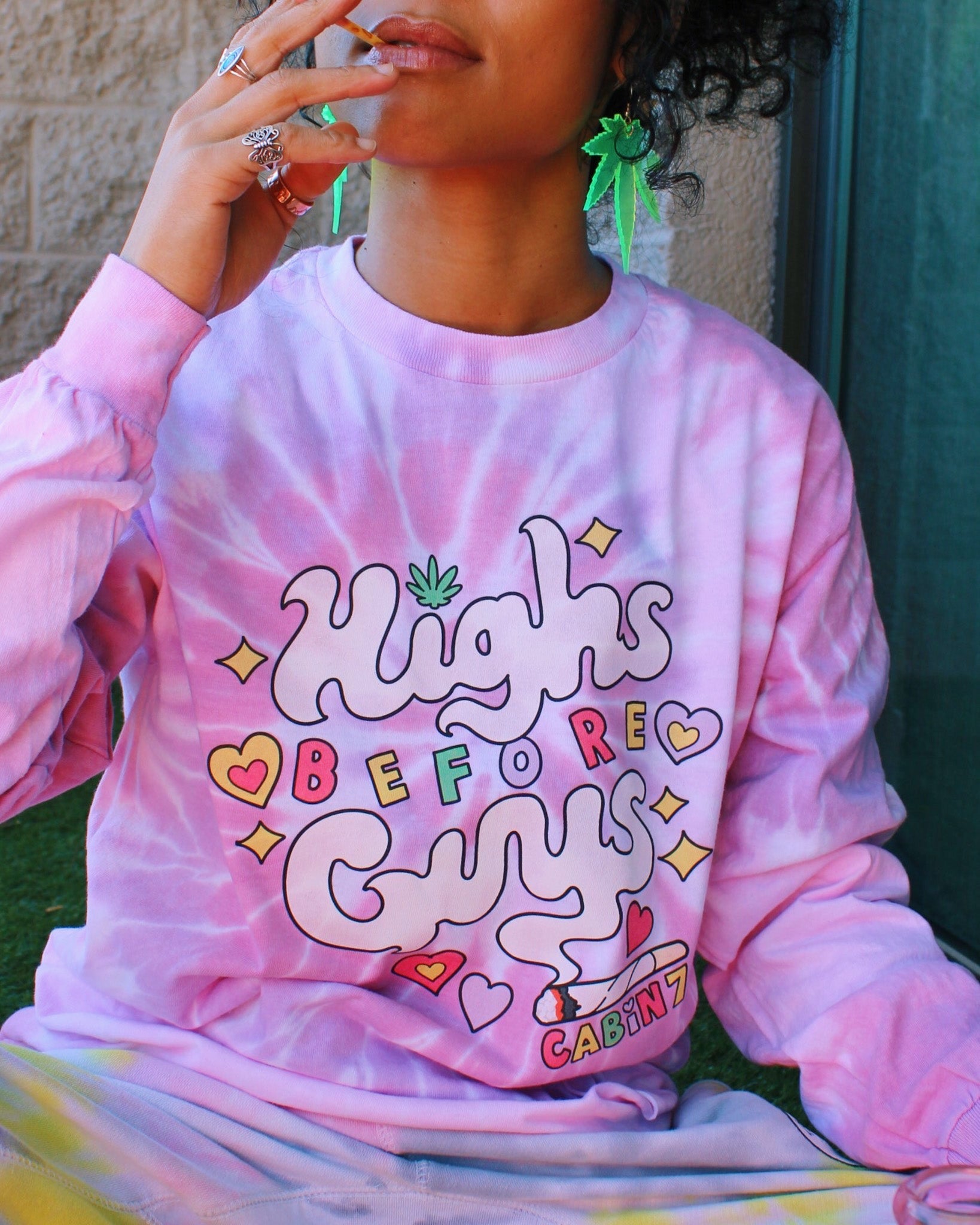 Highs Before Guys Long Sleeve T-Shirt