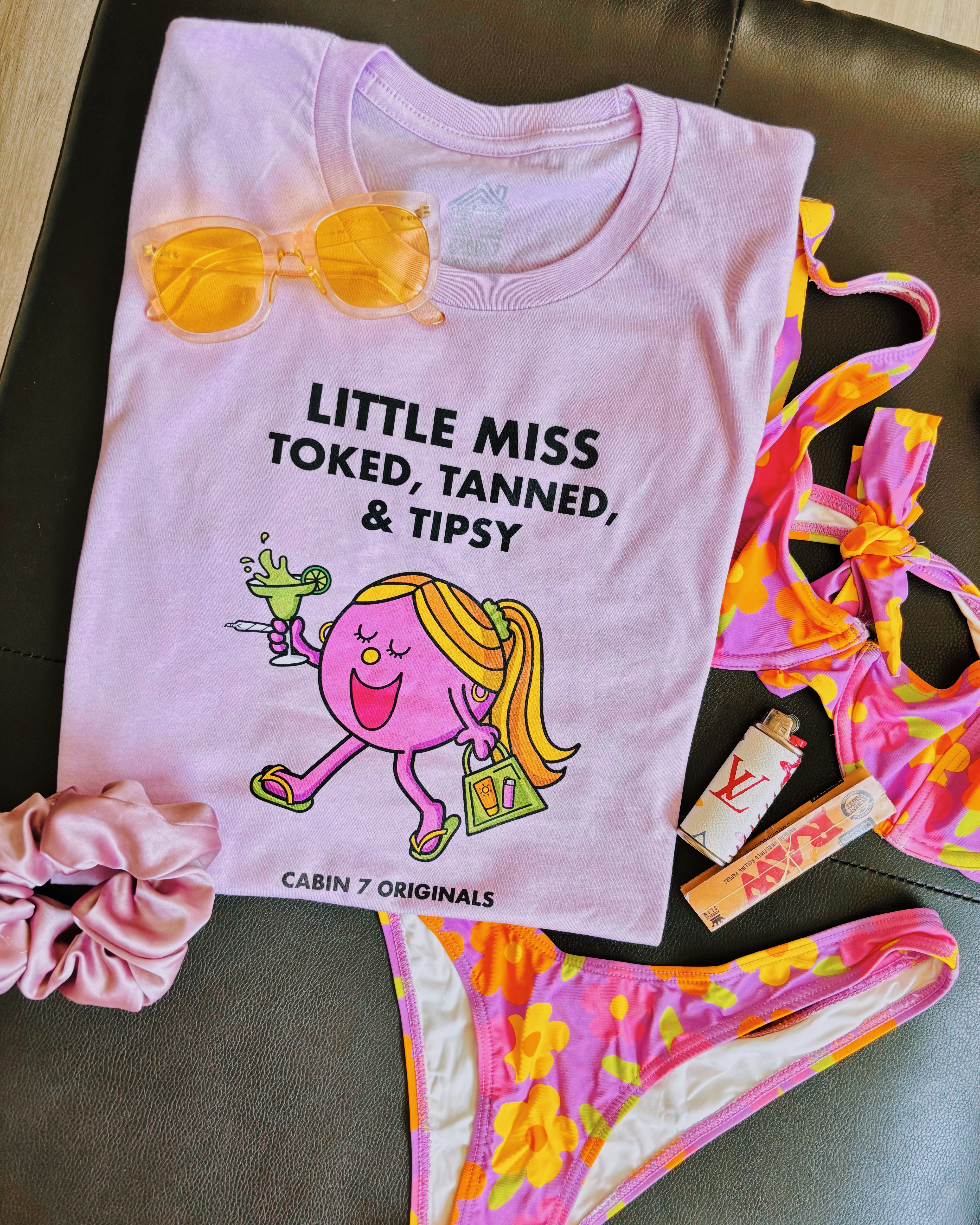 Little Miss Toked, Tanned, & Tipsy T-Shirt