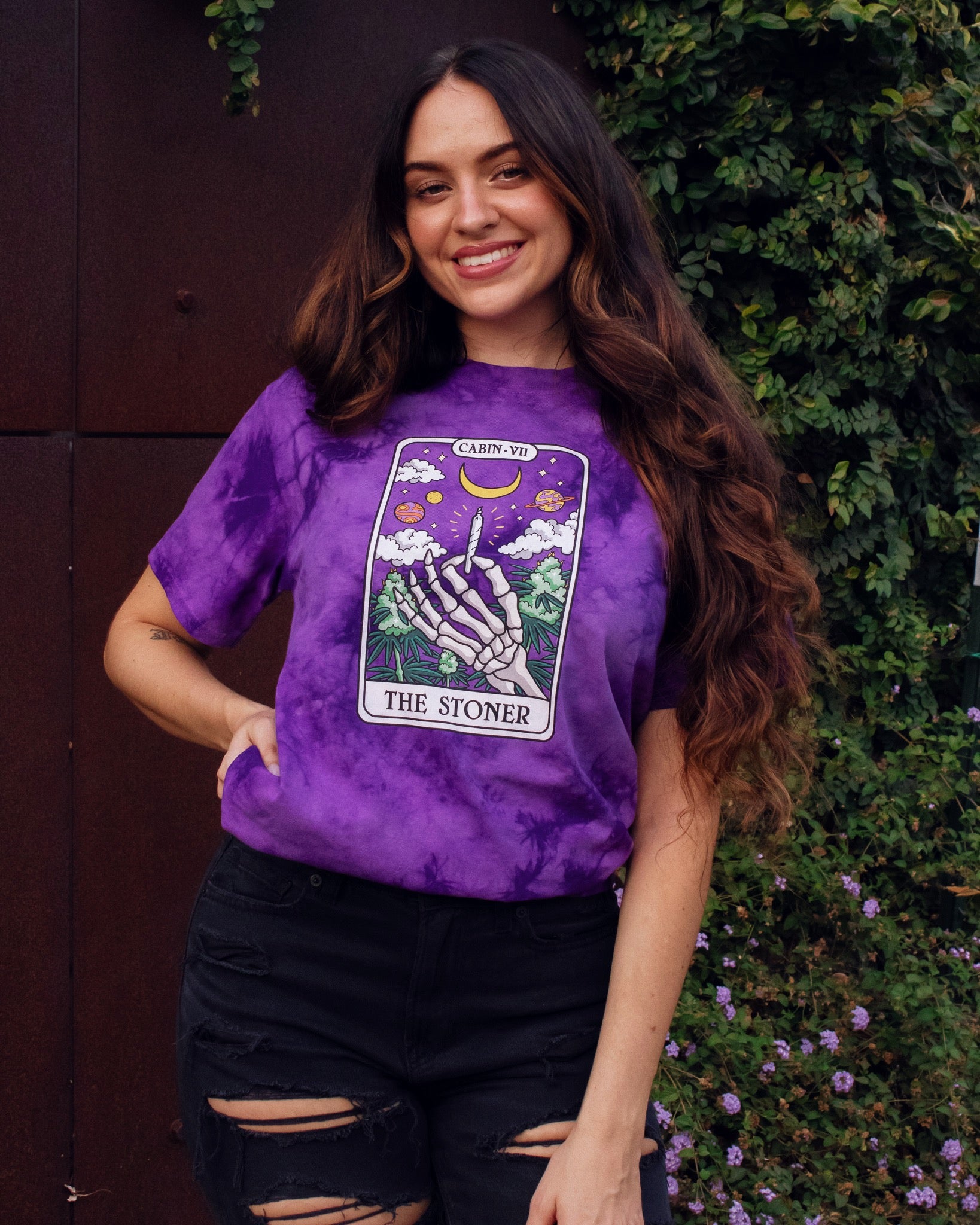 The Stoner Tarot Card Tie Dye T-Shirt