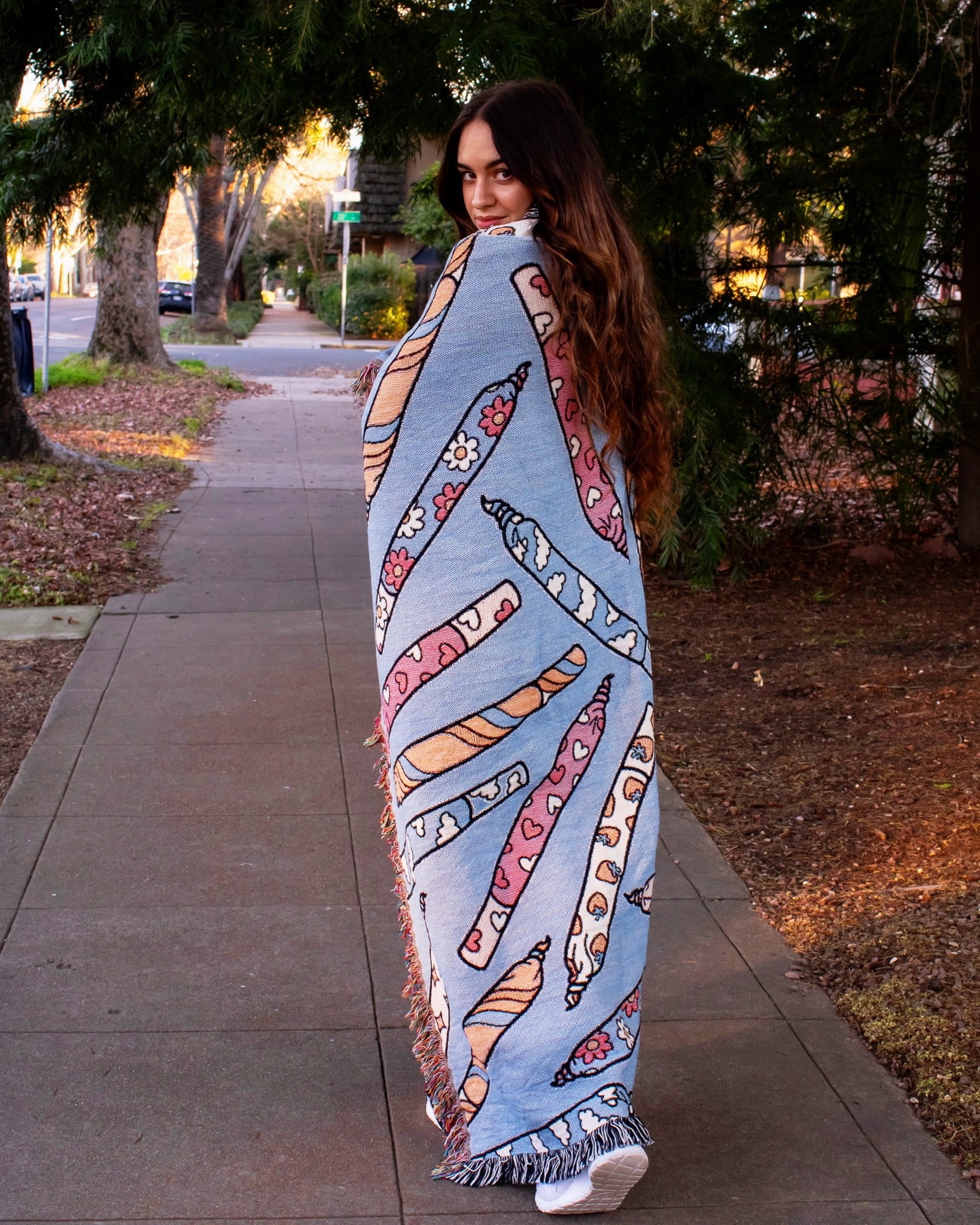 Pretty Pre-Rolls Woven Blanket