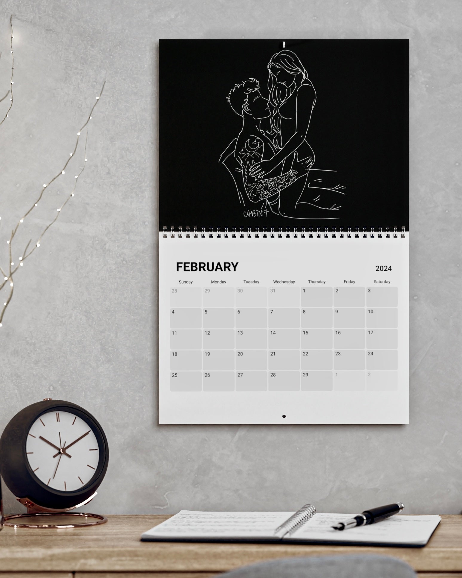 Sultry Sketches 2024 Calendar