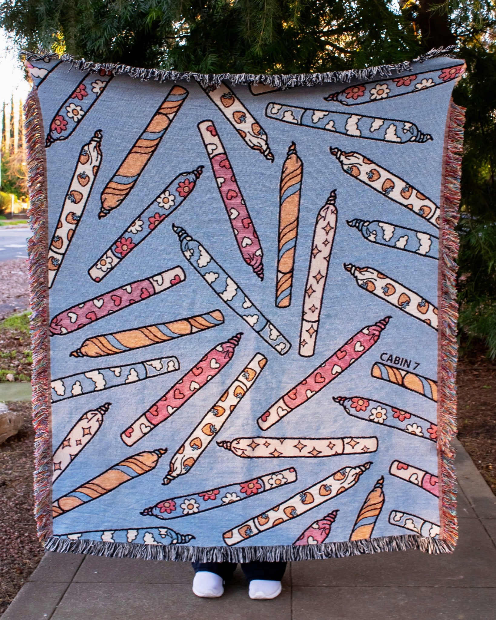 Pretty Pre-Rolls Woven Blanket