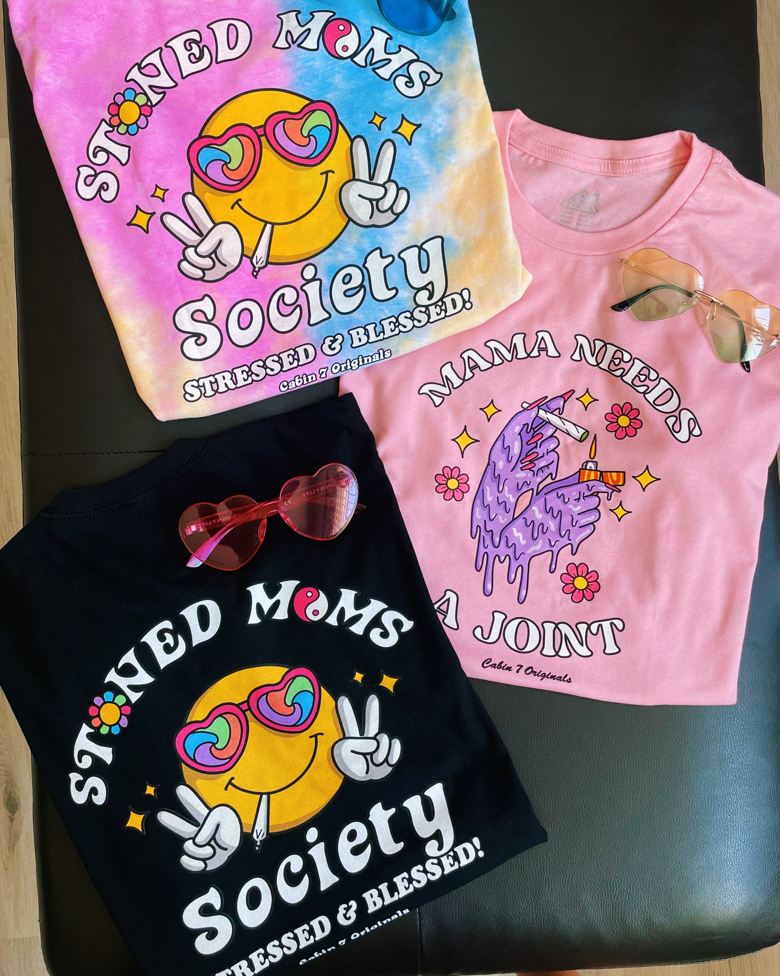 Stoned Moms Society T-Shirt (Black)