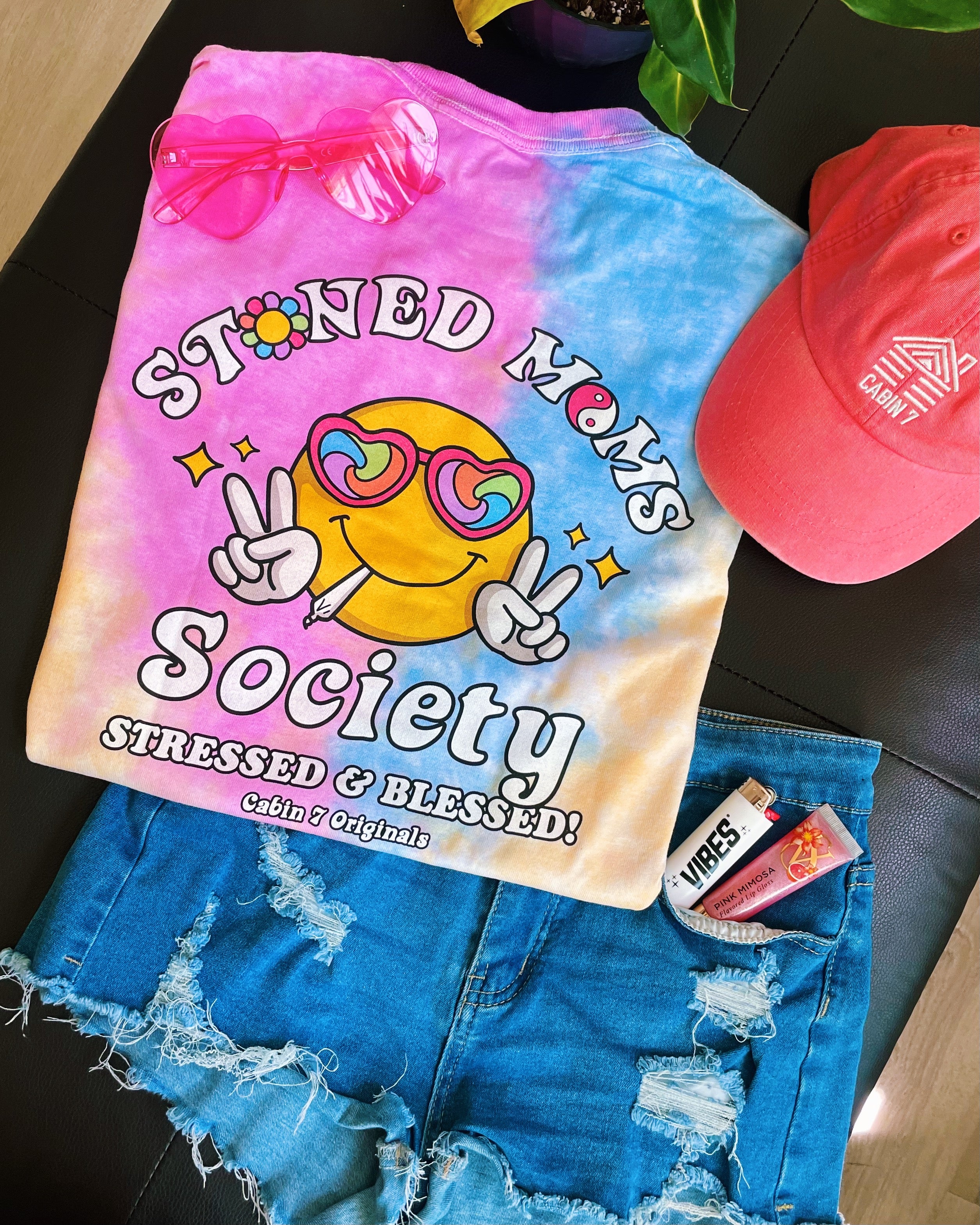 Stoned Moms Society Tie Dye T-Shirt