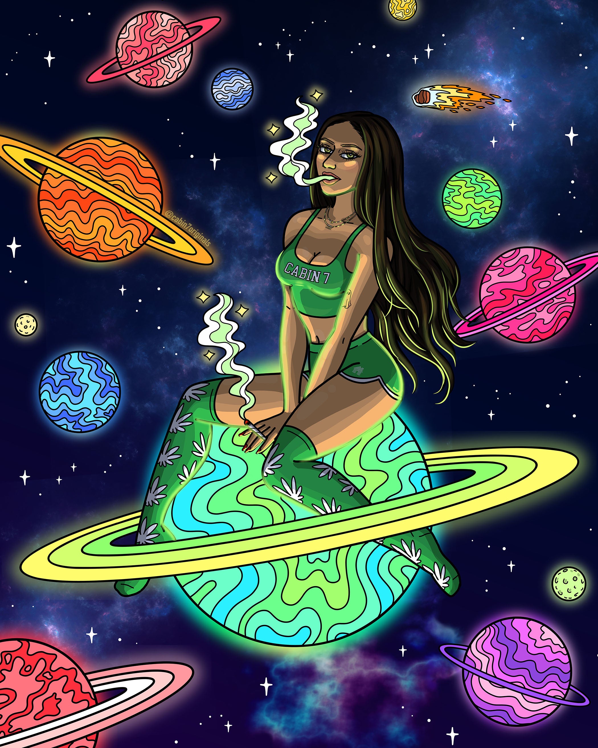 "Space Babe" Poster Print