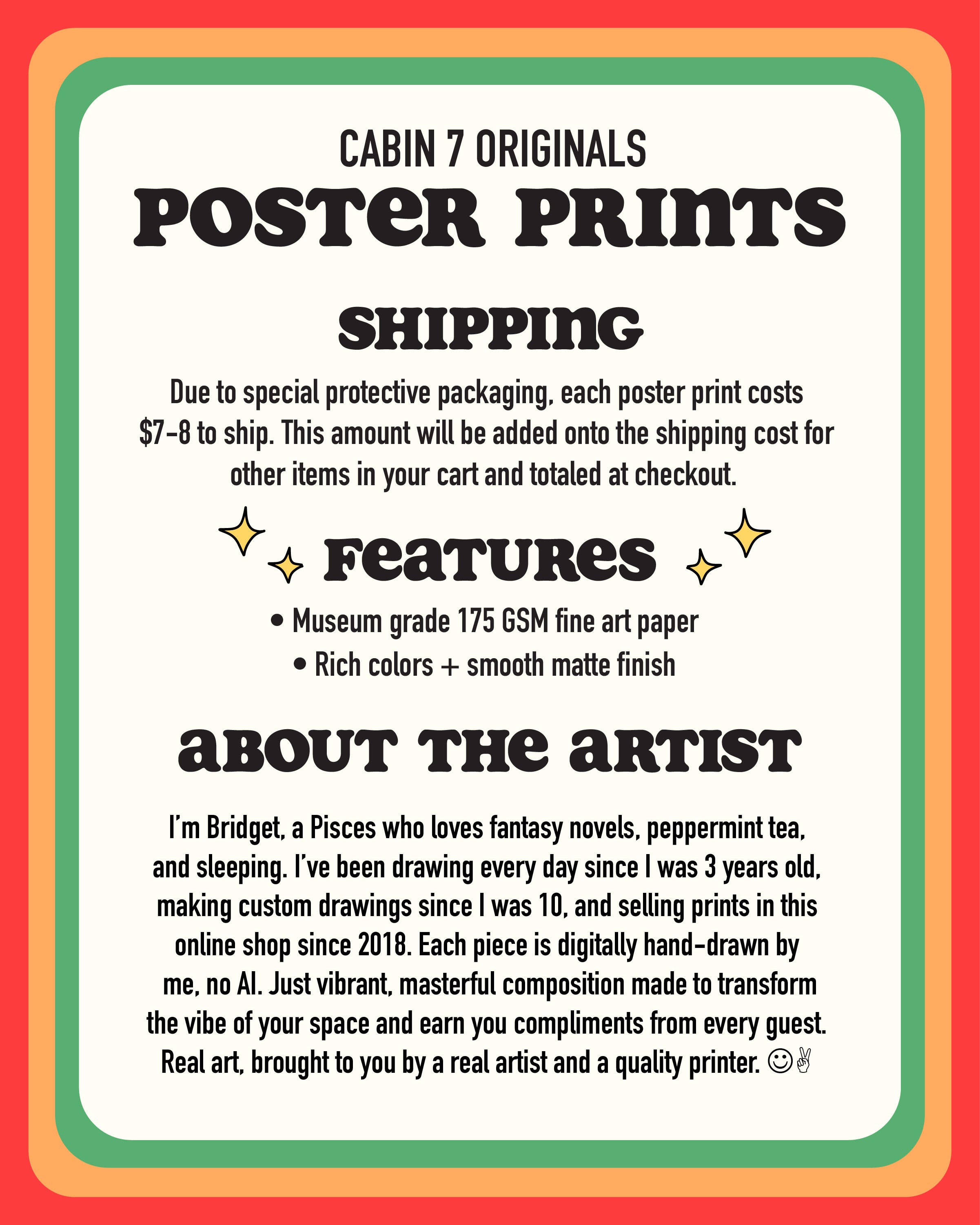 "Sunset Sherbet" Poster Print