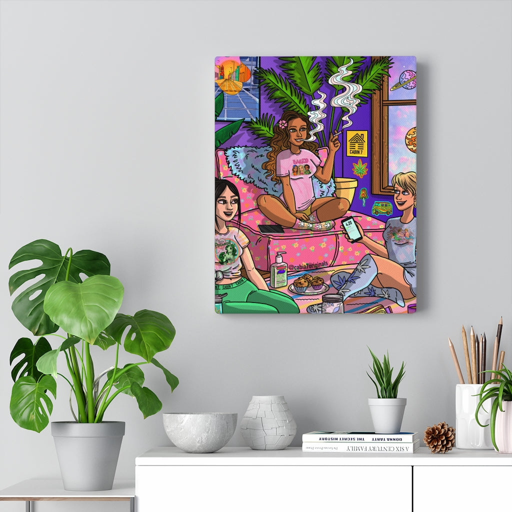 "Lazy Day In" Canvas Print