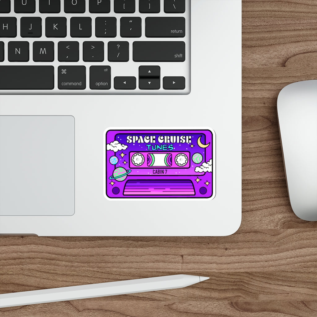 Space Cruise Tunes Sticker