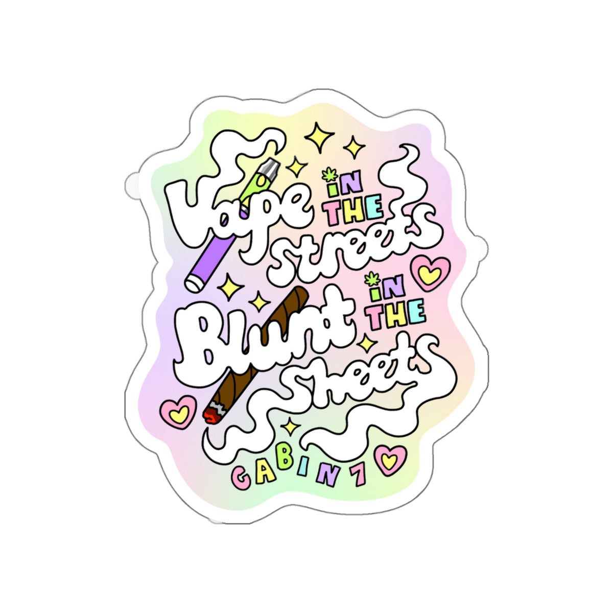 Vape in the Sheets Sticker