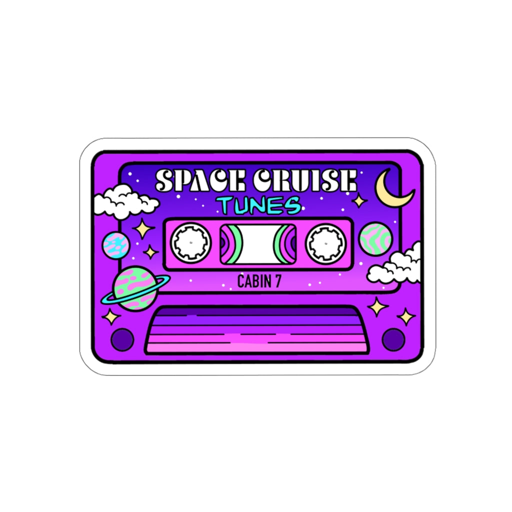 Space Cruise Tunes Sticker