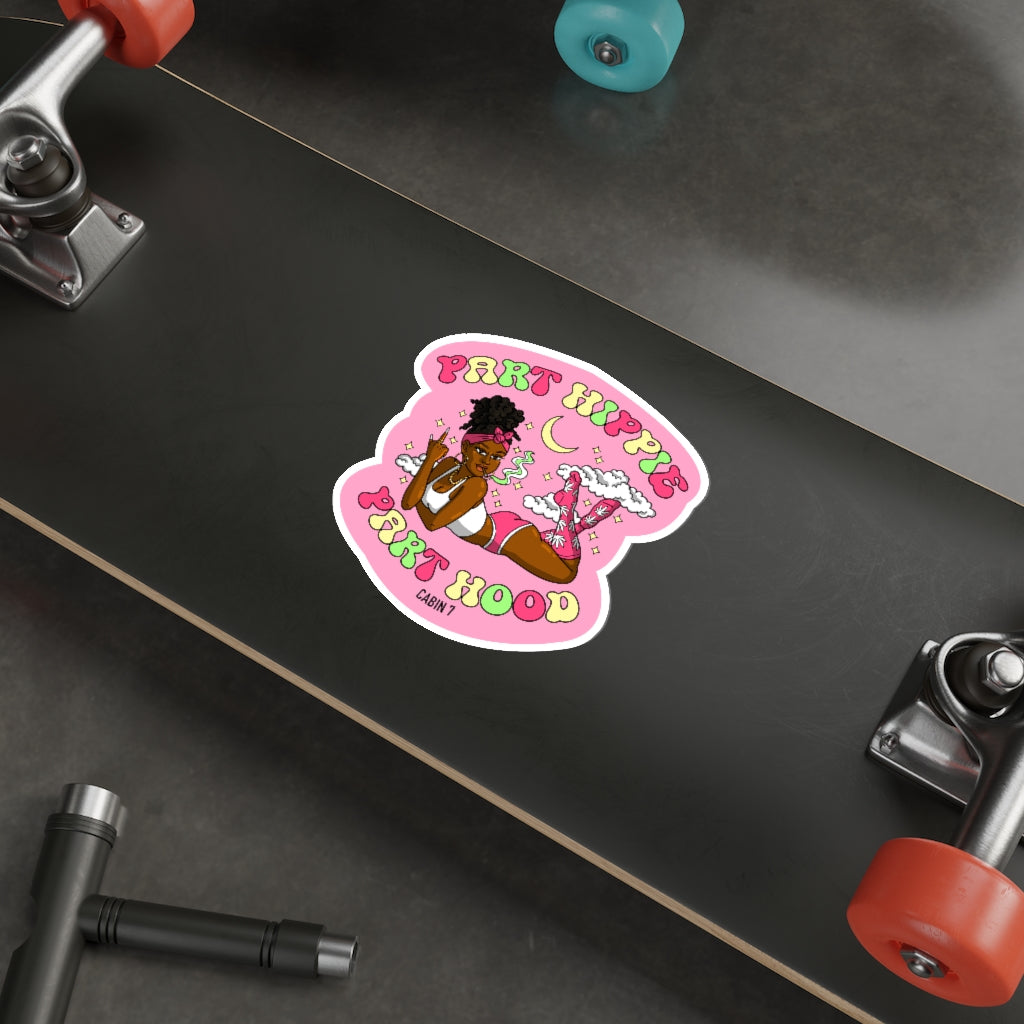 Part Hippie, Part Hood Sticker
