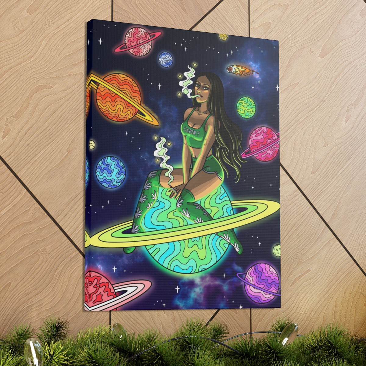 "Space Babe" Canvas Print