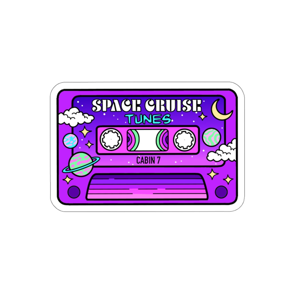 Space Cruise Tunes Sticker