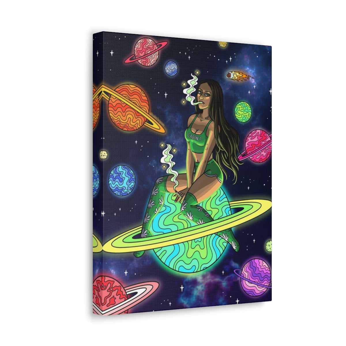 "Space Babe" Canvas Print
