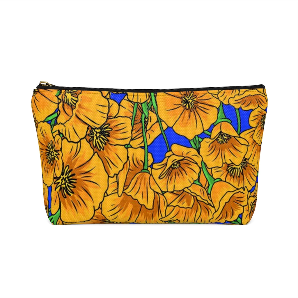 Golden Poppies Zipper Pouch