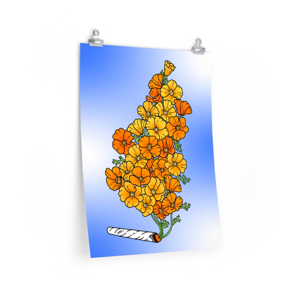 "Golden Poppies" Poster Print
