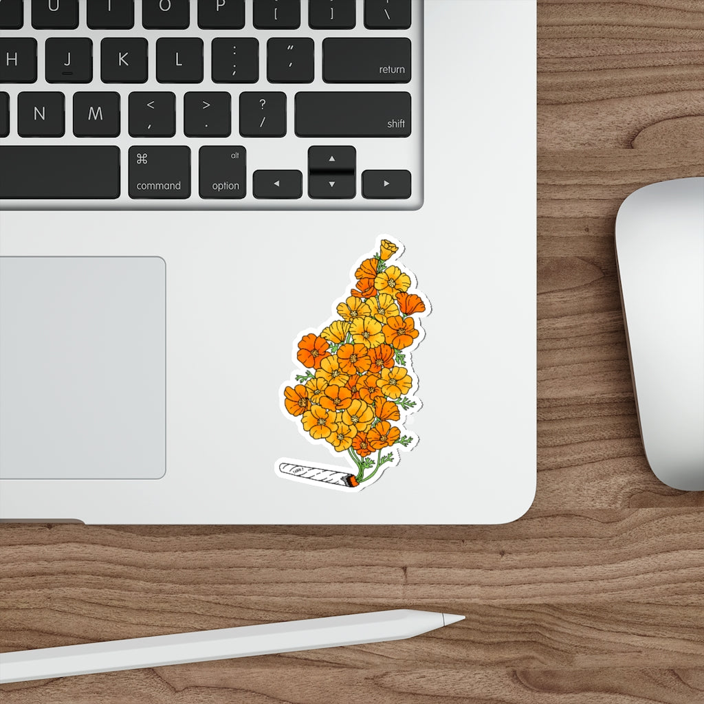 Golden Poppies Sticker