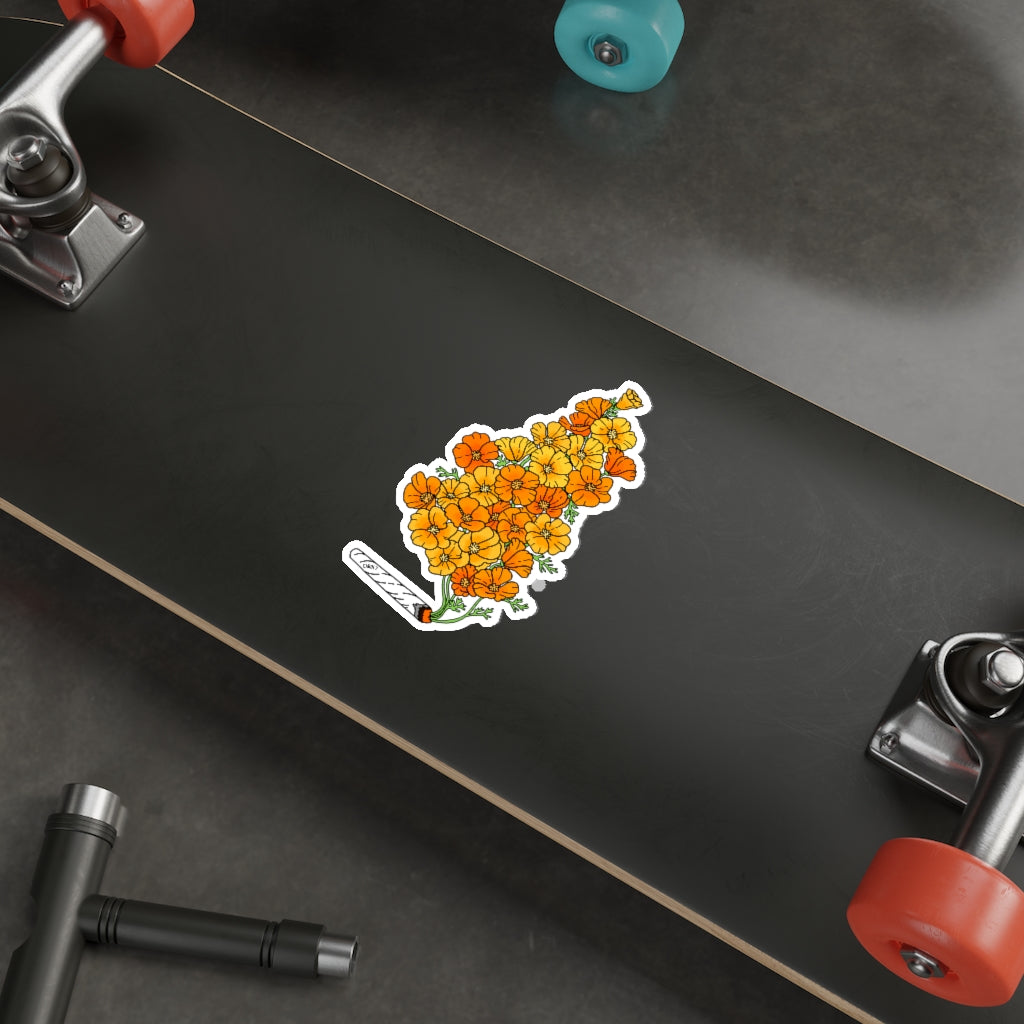 Golden Poppies Sticker