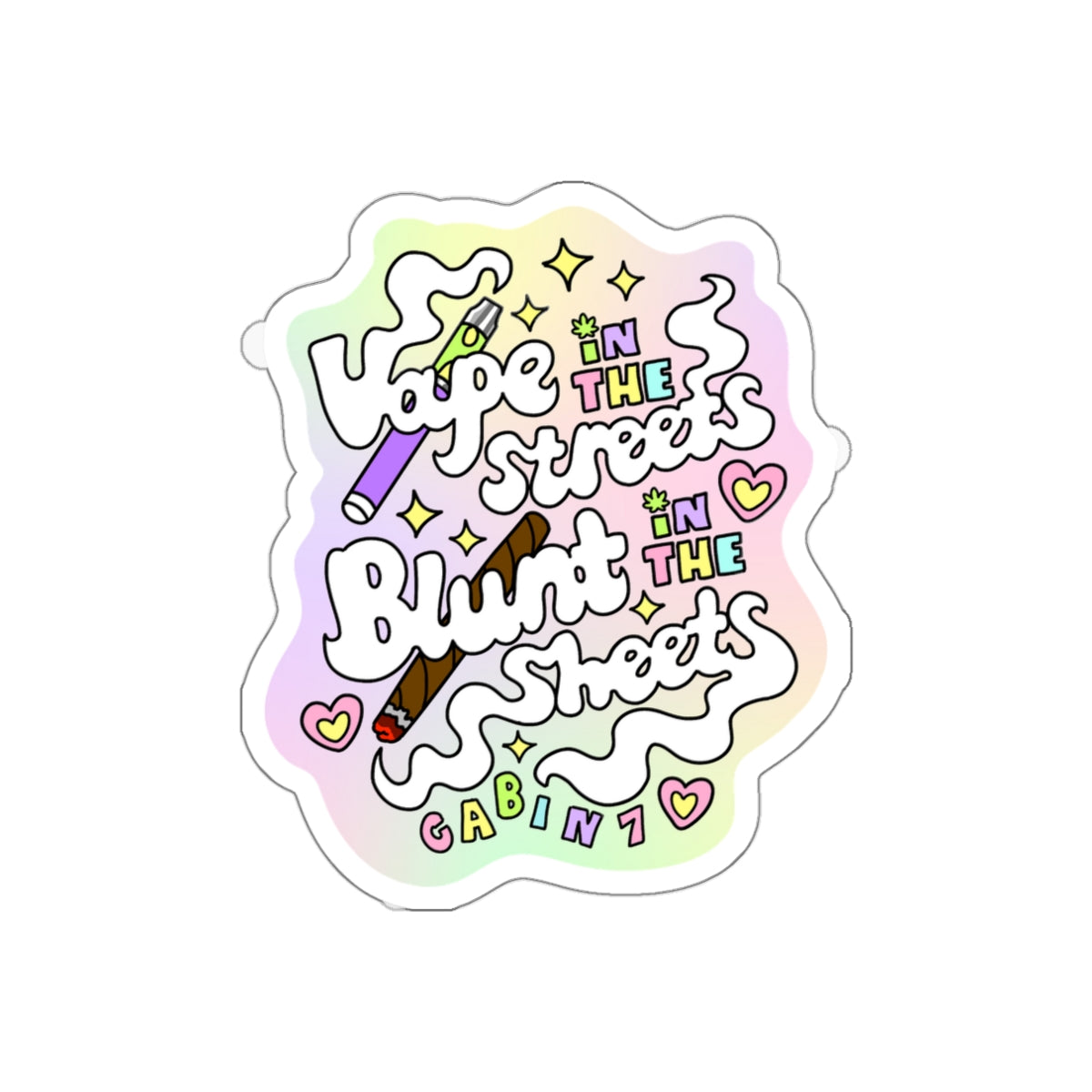 Vape in the Sheets Sticker