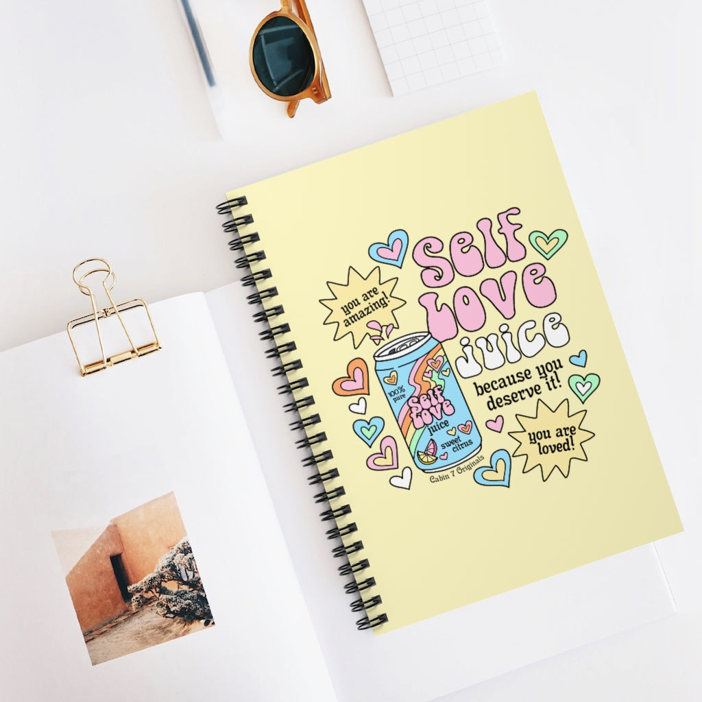 Self Love Juice Spiral Notebook