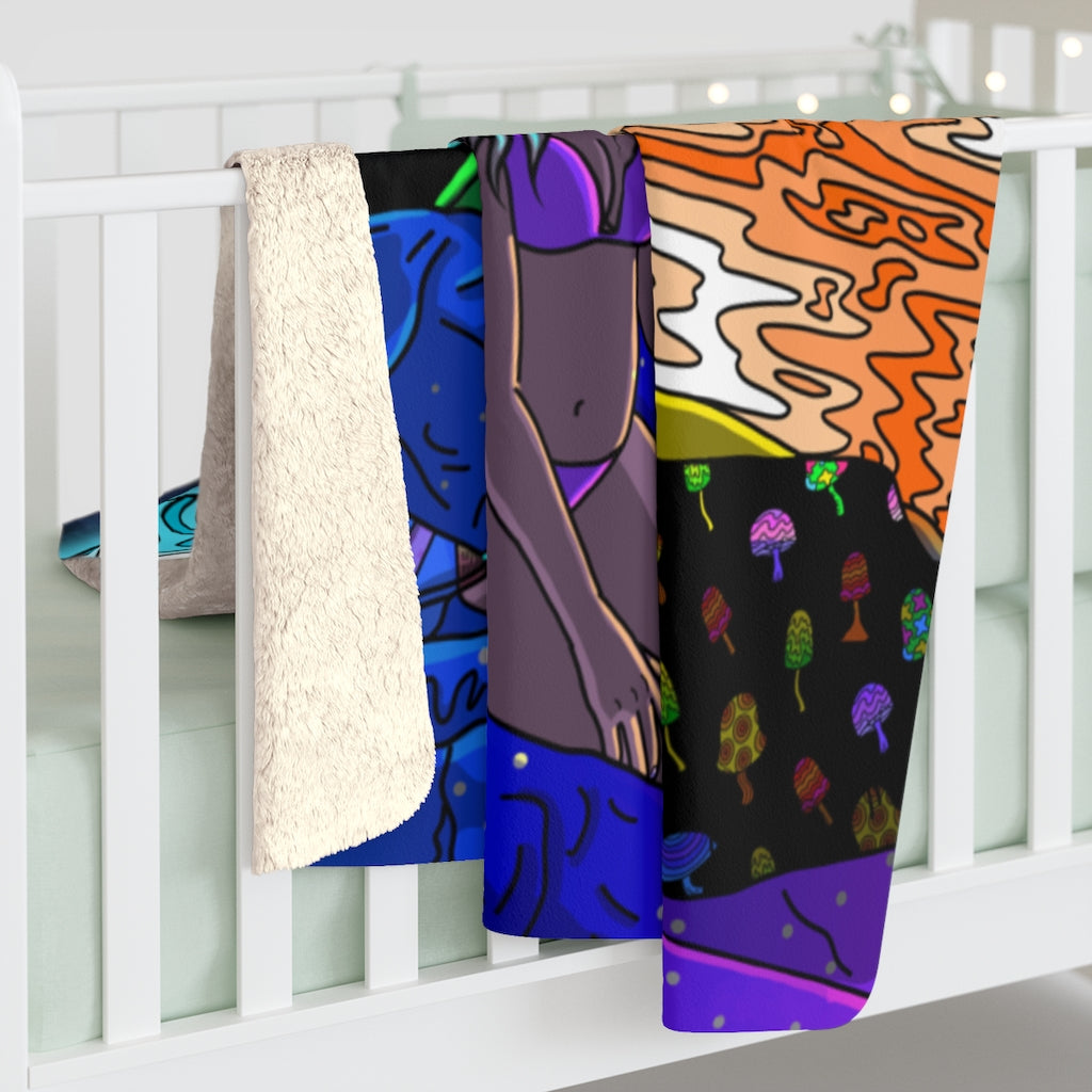 "Personal Space" Sherpa Fleece Blanket
