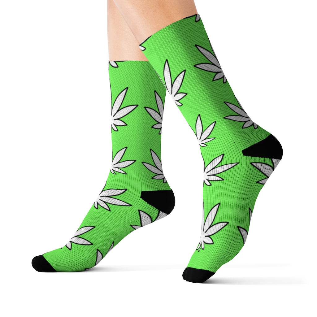Lil' Leafy Socks - Limeade