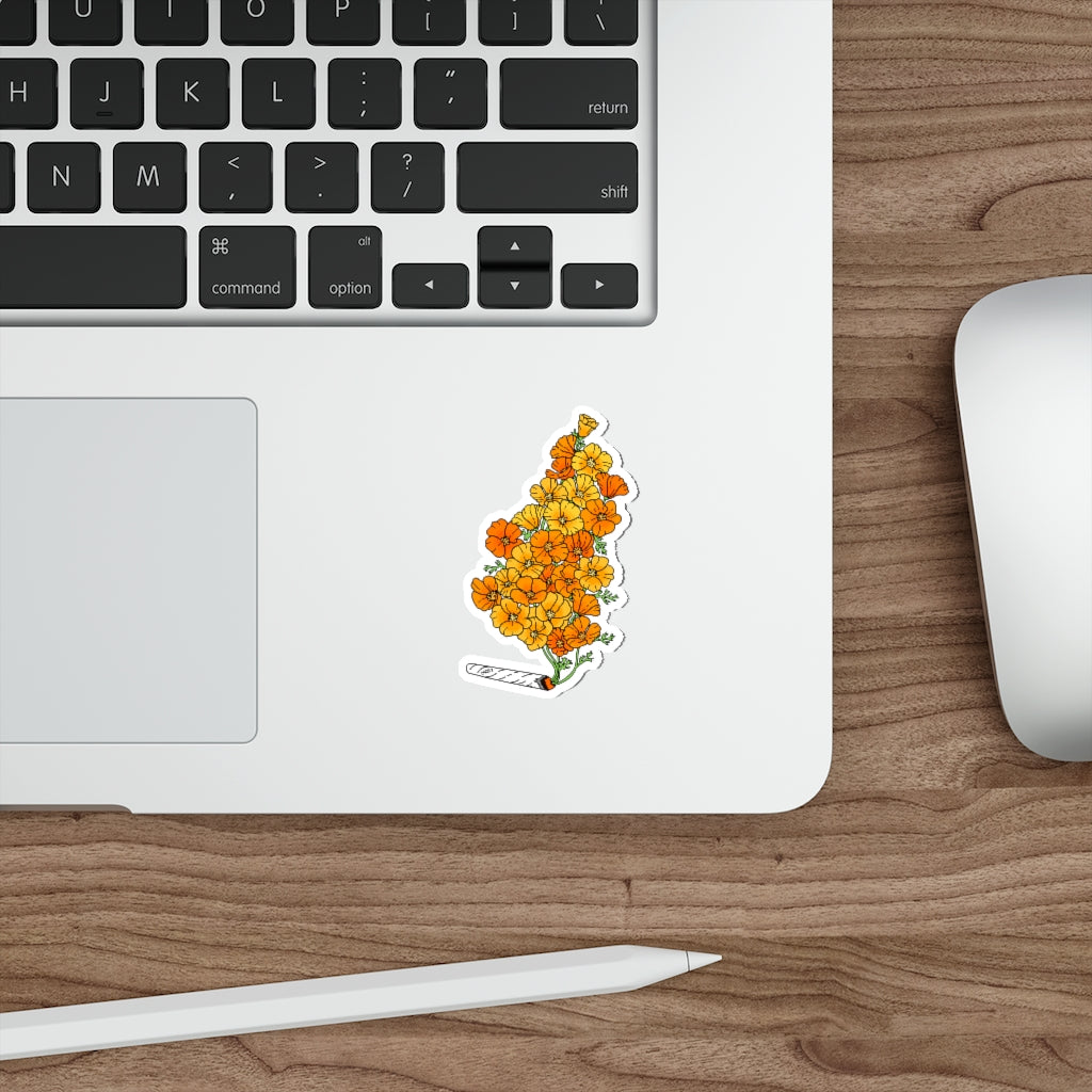 Golden Poppies Sticker