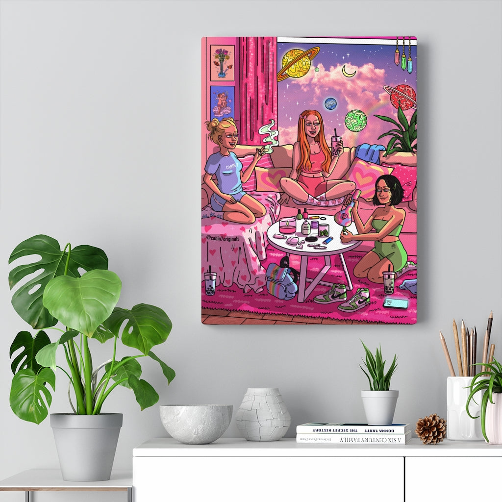 "Flowerpuff Girls" Canvas Print