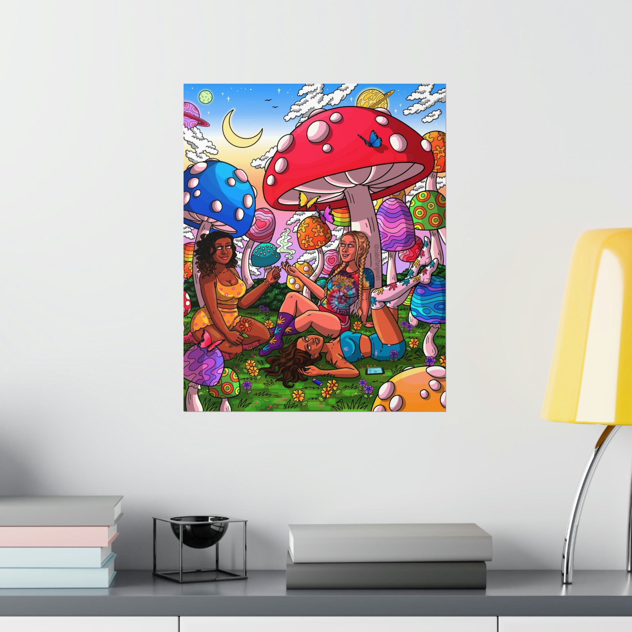 "Mushroom Meadow" Poster Print