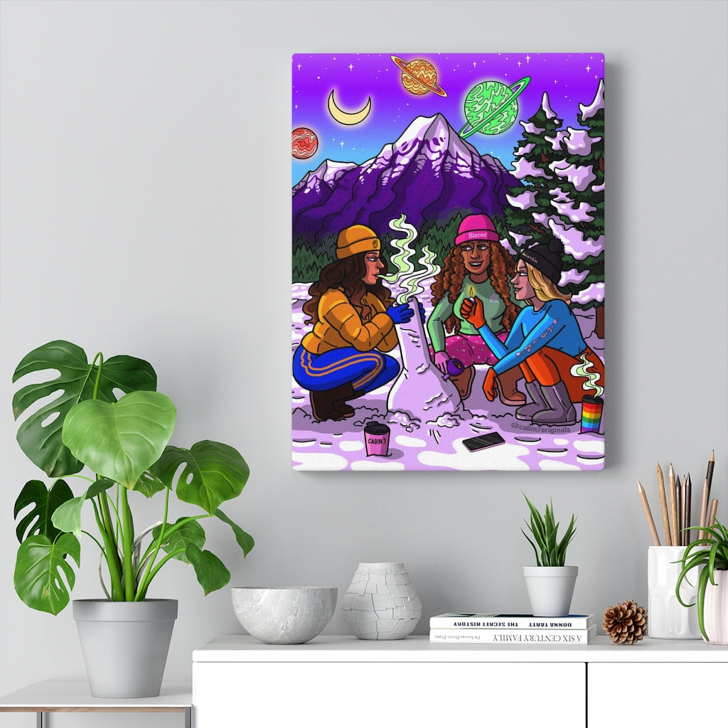 "Snow Bong" Canvas Print