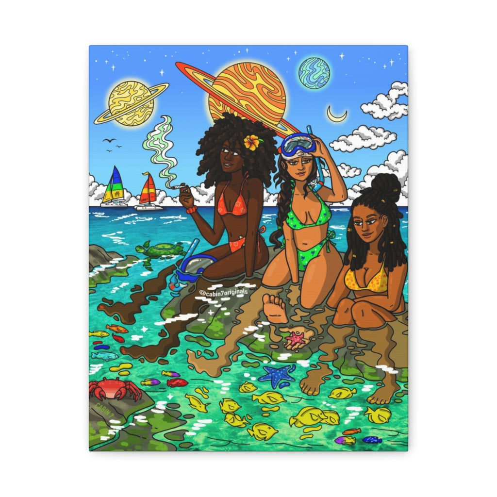 "Aquamarine" Canvas Print