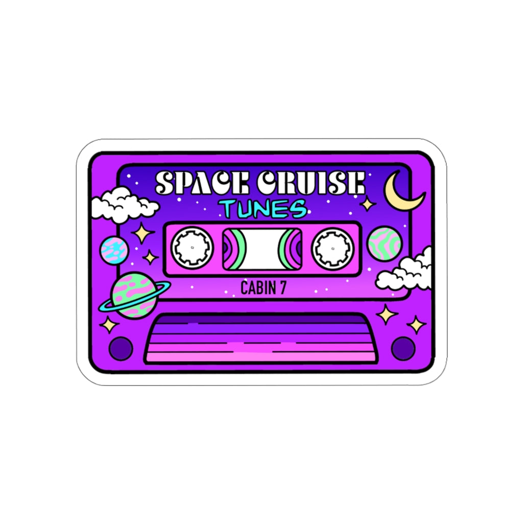 Space Cruise Tunes Sticker