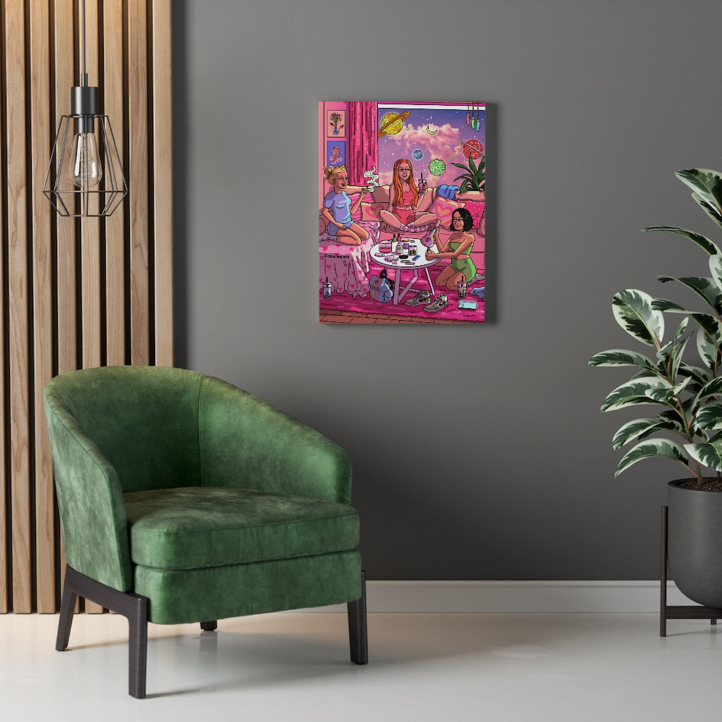 "Flowerpuff Girls" Canvas Print