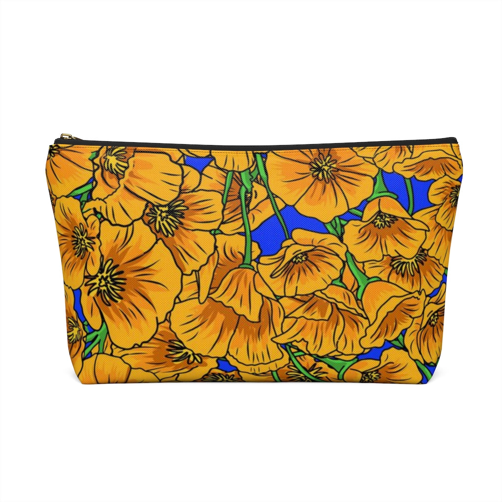 Golden Poppies Zipper Pouch