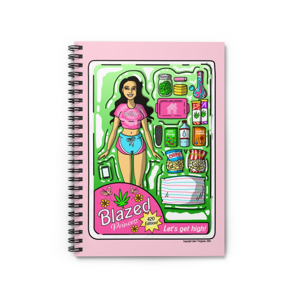 Asian Blazed Princess Spiral Notebook