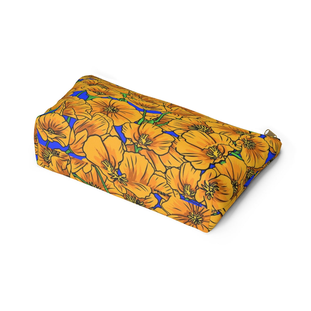 Golden Poppies Zipper Pouch