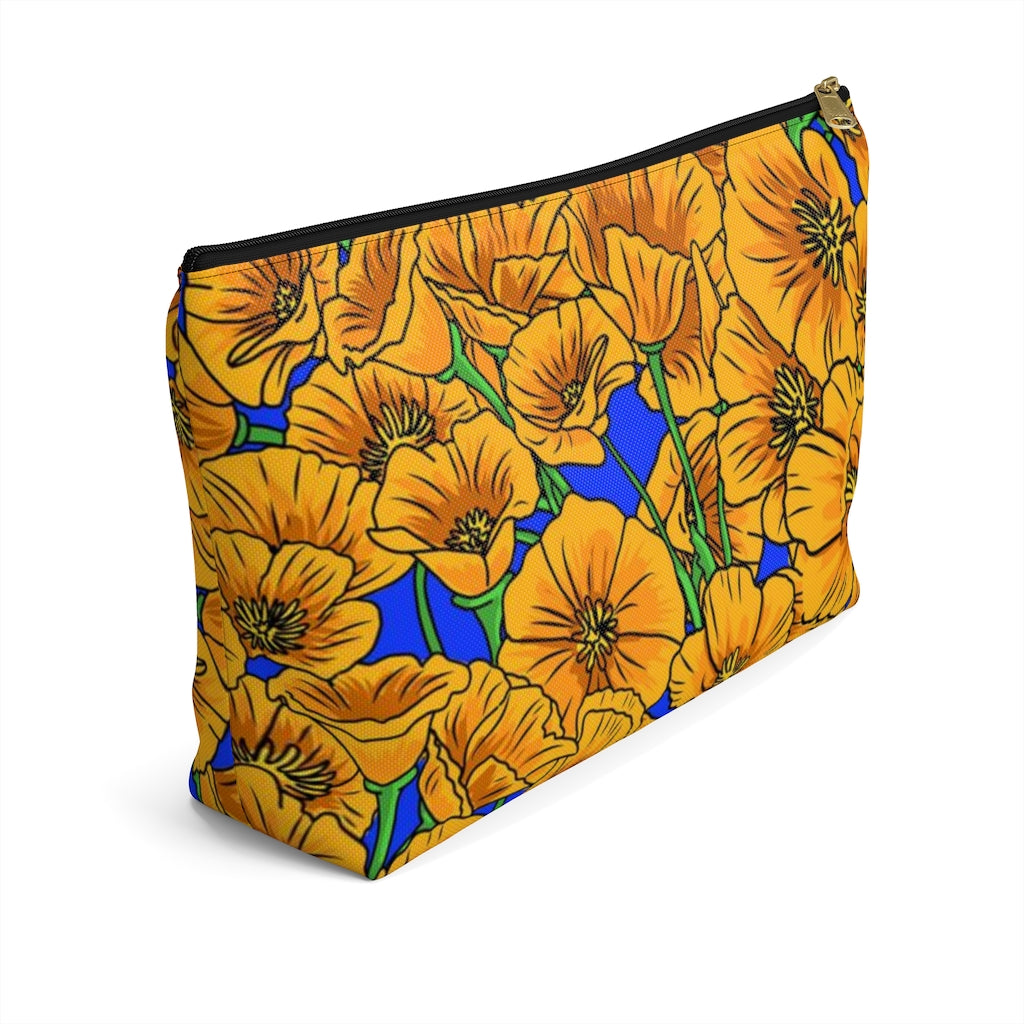 Golden Poppies Zipper Pouch