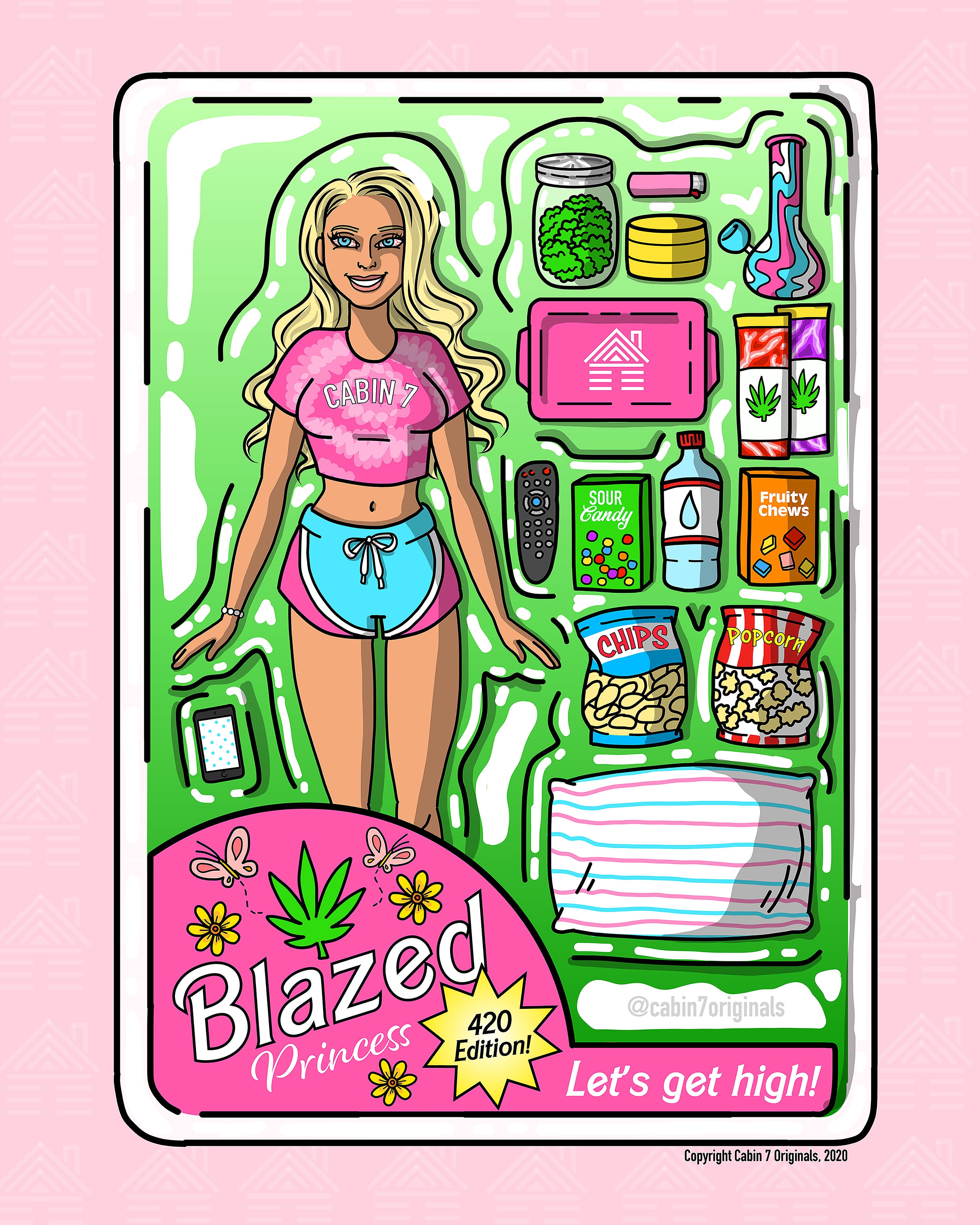 "Blazed Princess"  Poster Print (OG Blonde)
