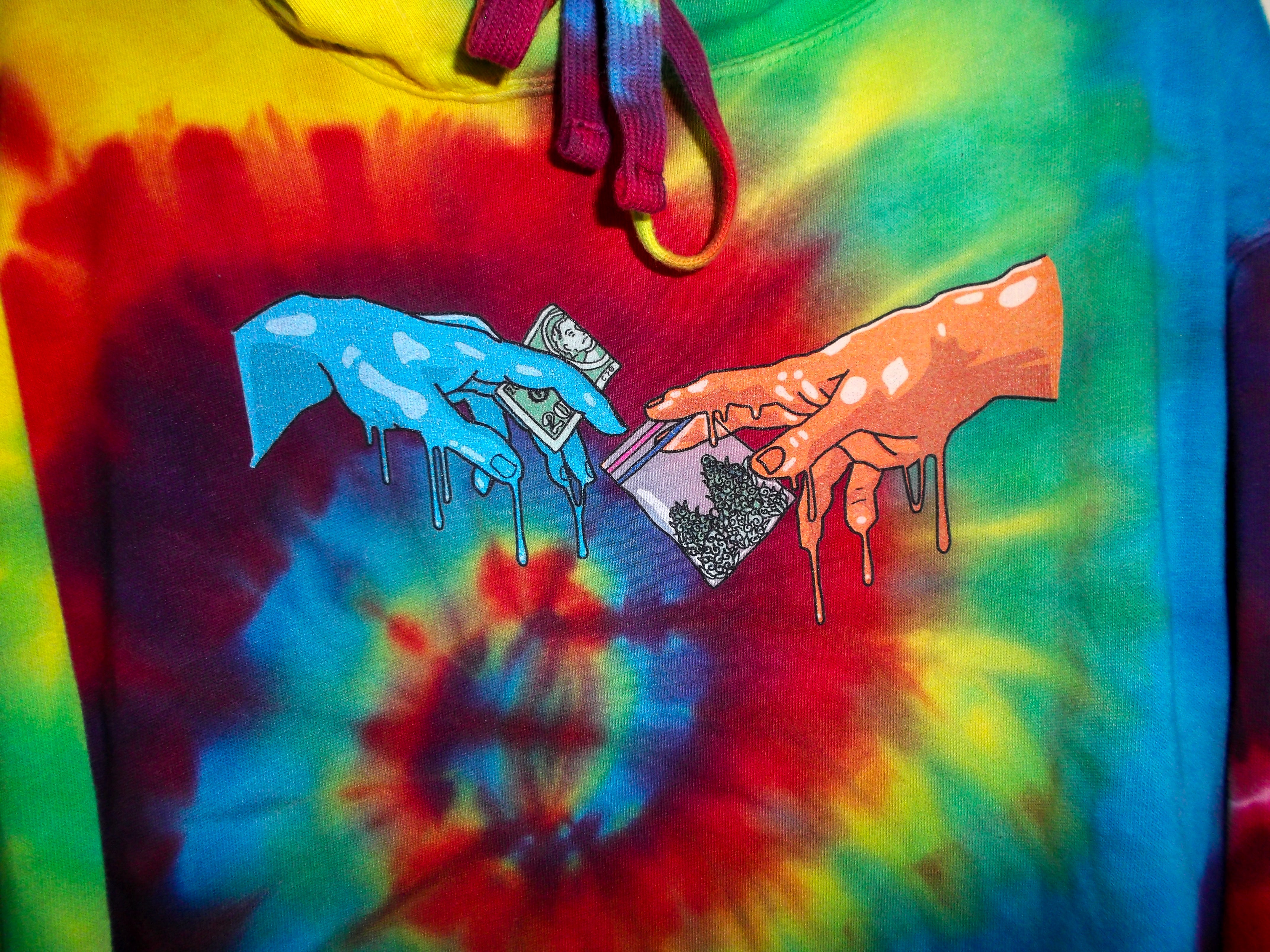 Michelangelo's Mary Tie-Dye Hoodie