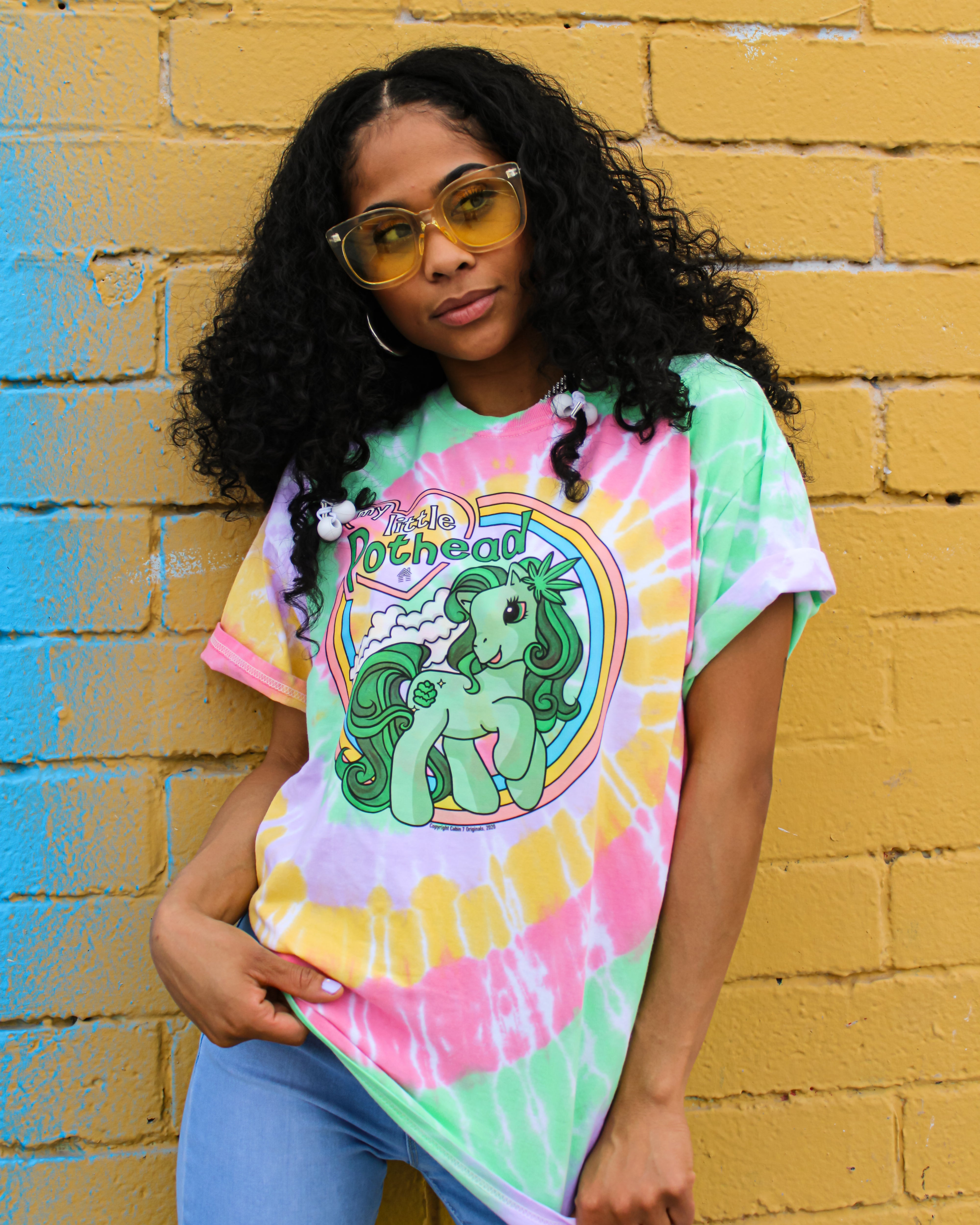 Stoney Pony Tie Dye T-Shirt - "Ribbon Candy"