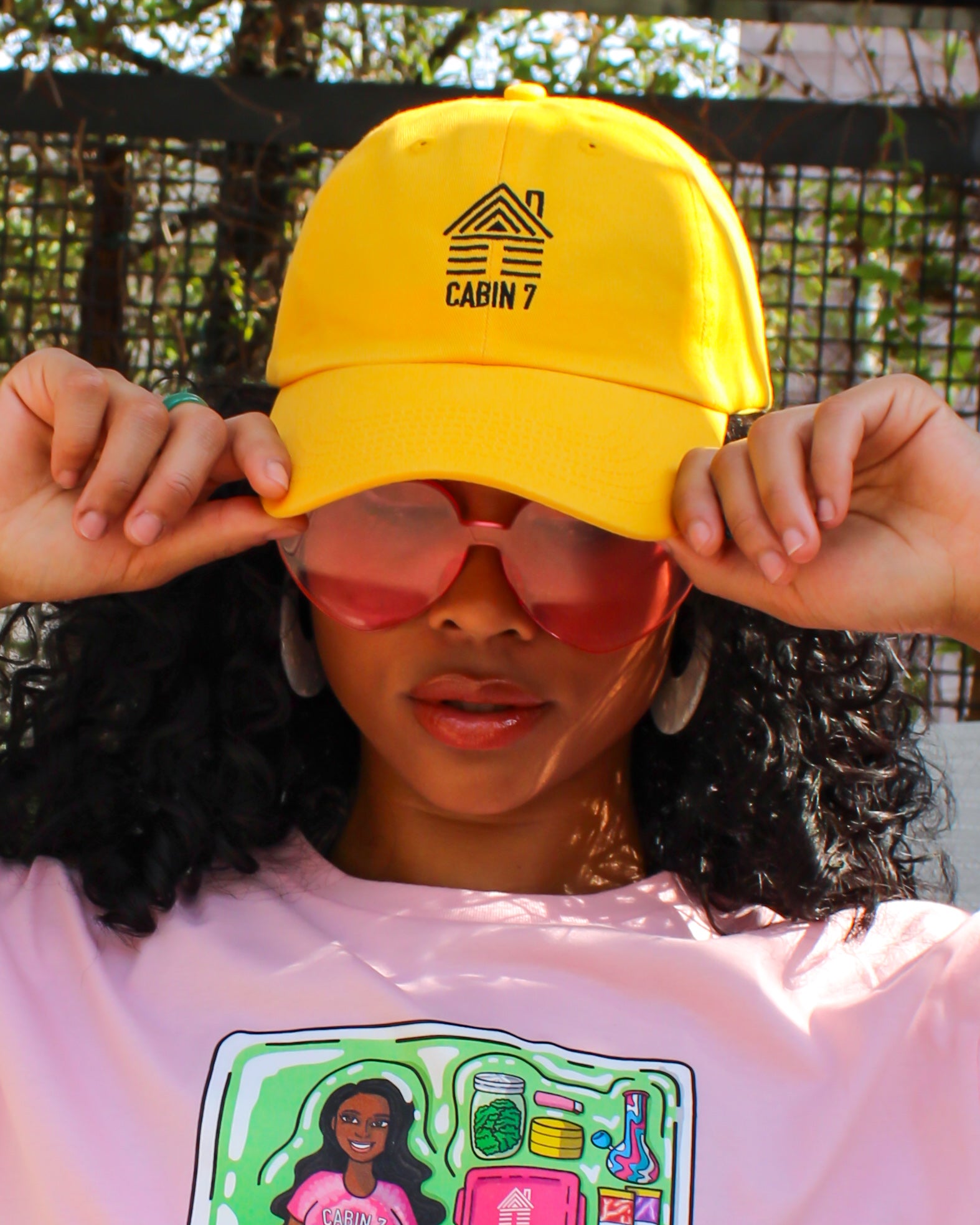 Cabin Logo Dad Hat - Yellow